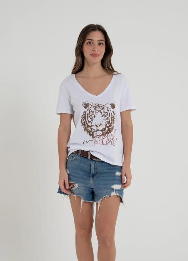 Remera tigre WILD LOVE