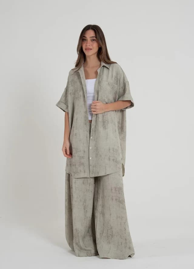 Camisola creppe estampado