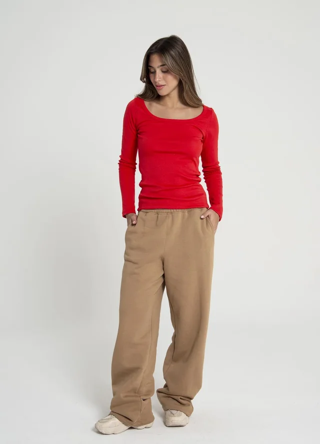 Remera m/l morley escote redondo